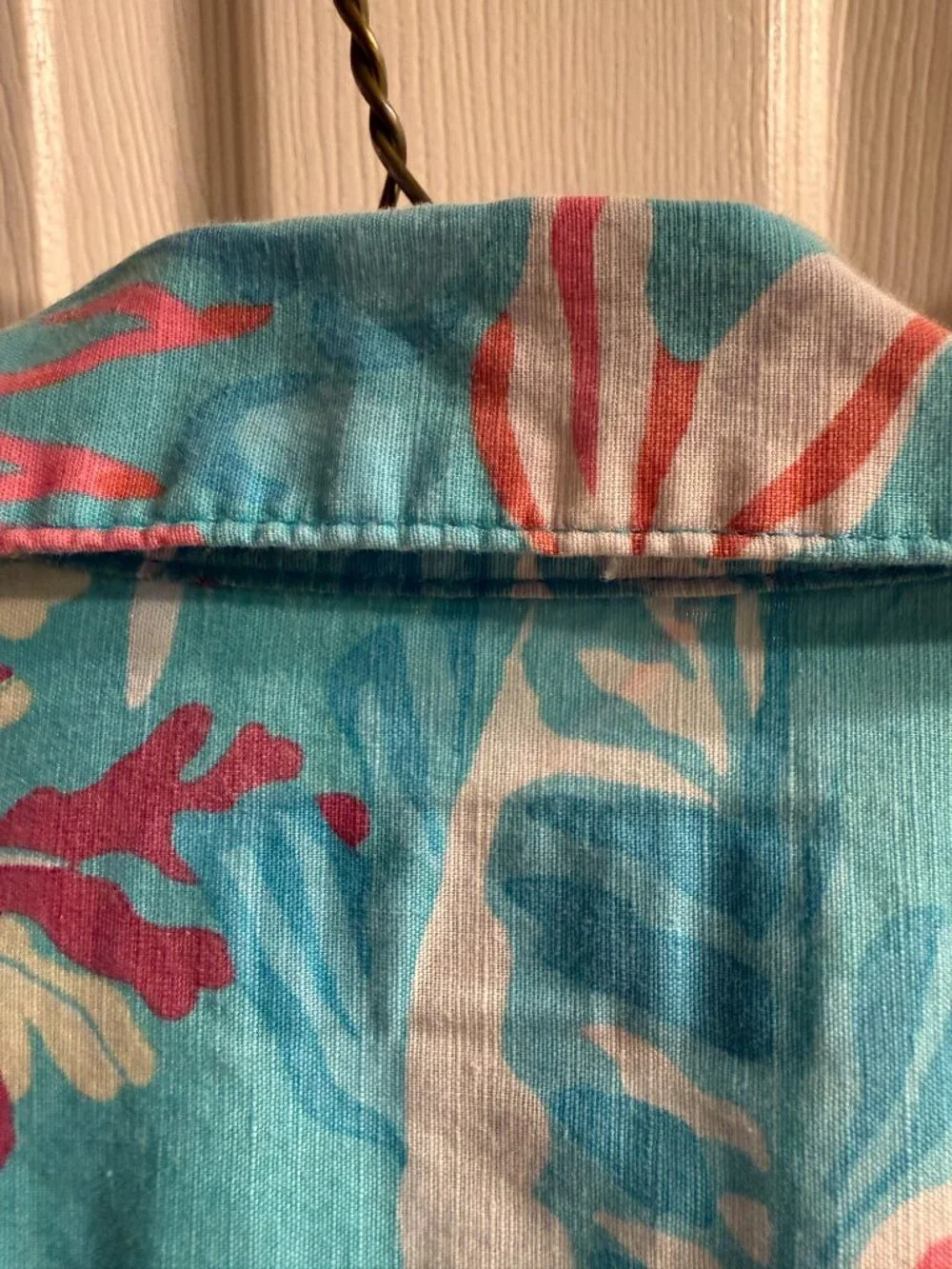 J. Crew Short-Sleeve Hawaiian Shirt, Tropical Sea Teal Multi, Men's Medium